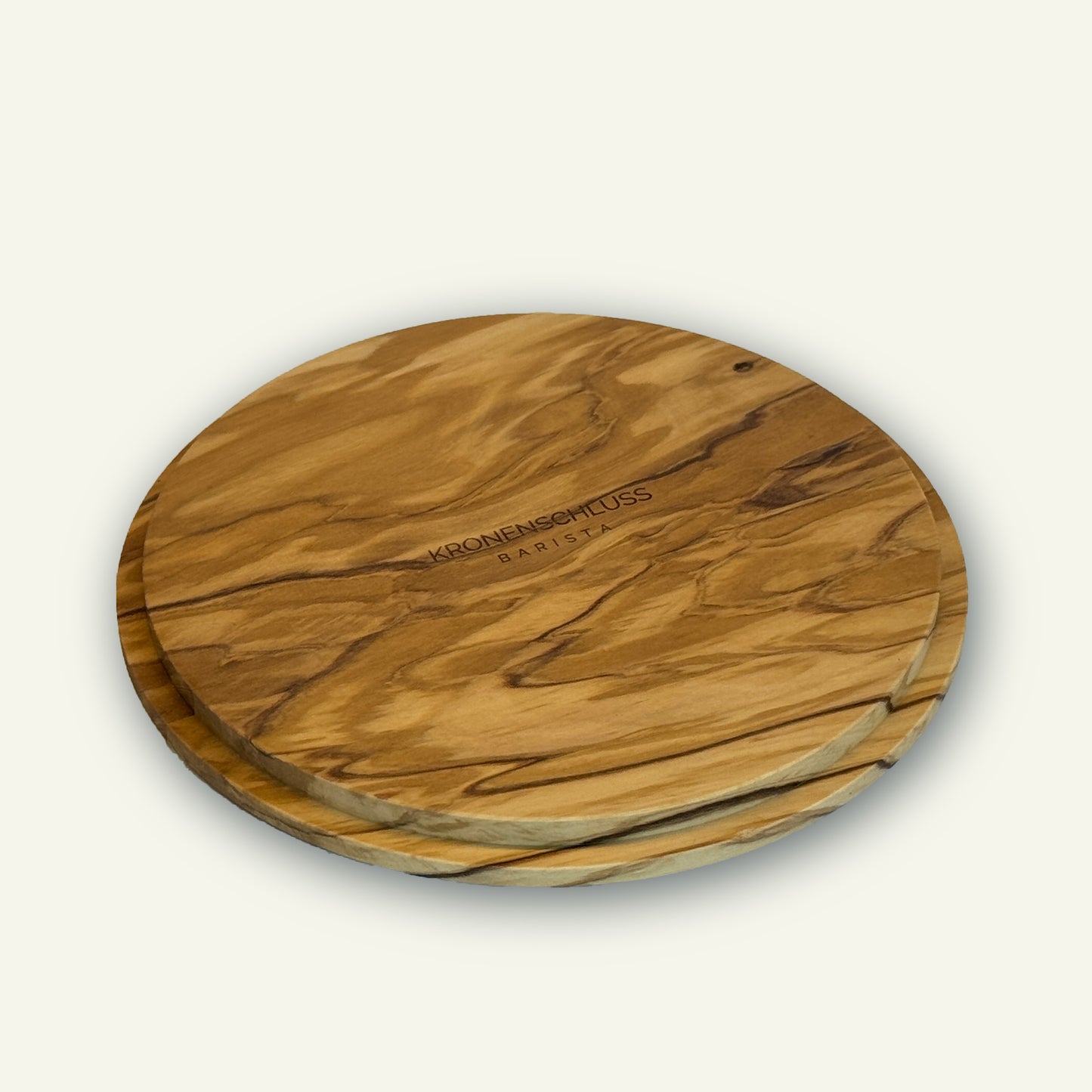 Mühlendeckel Olivenholz - ECM mit 500g Bohnenbehälter