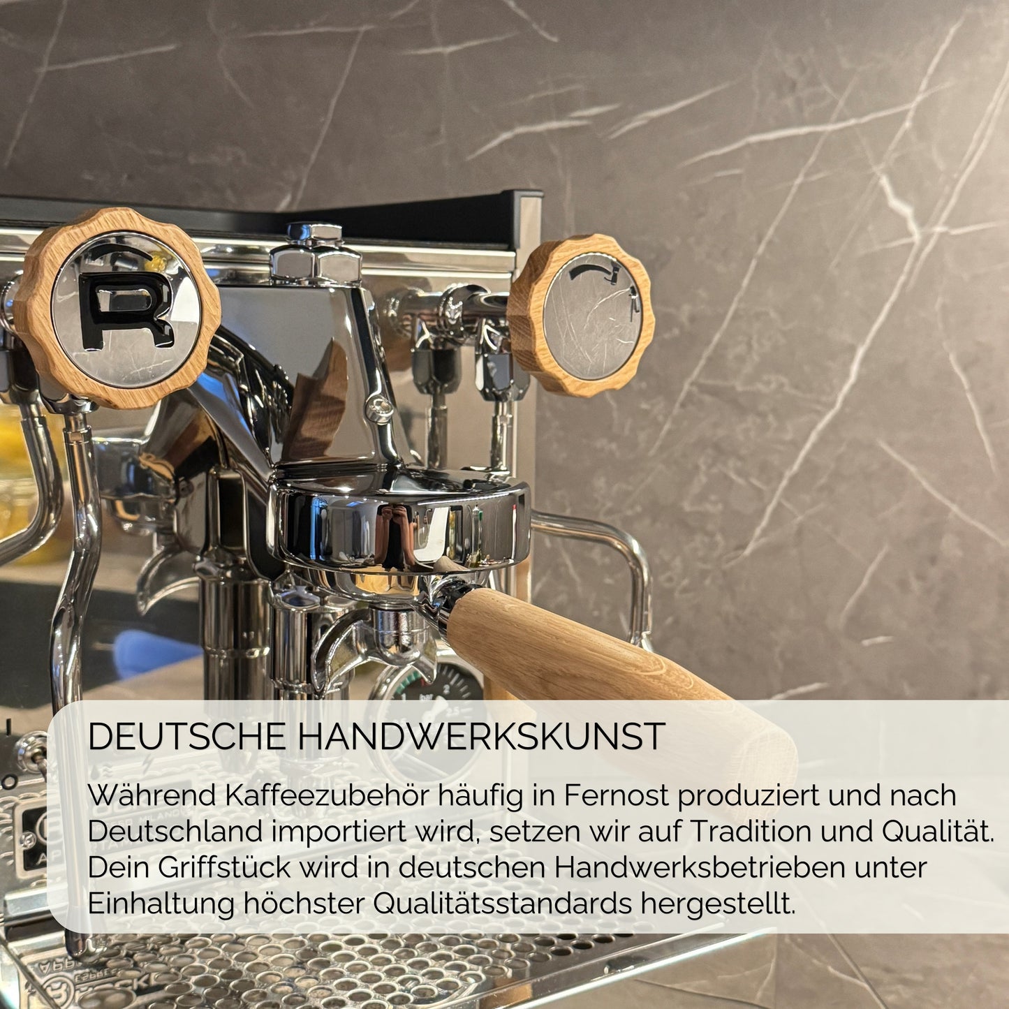 Siebträgergriff Olivenholz